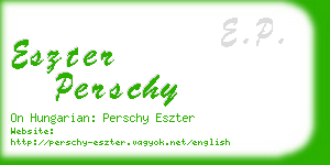 eszter perschy business card